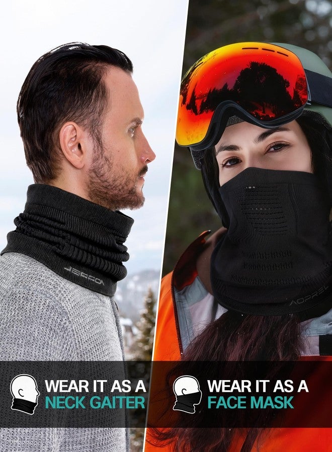 AOPREL Winter Neck Gaiter Windproof Neck Warmer Scarf Breathable Half-Face Mask Ski Mask Unisex for for Cold Weather Outdoor - Image 5